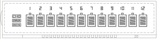 充电器液晶屏显示效果