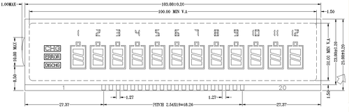 充电器显示屏尺寸图